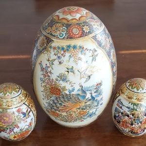 Porcelain Egg Set of 3